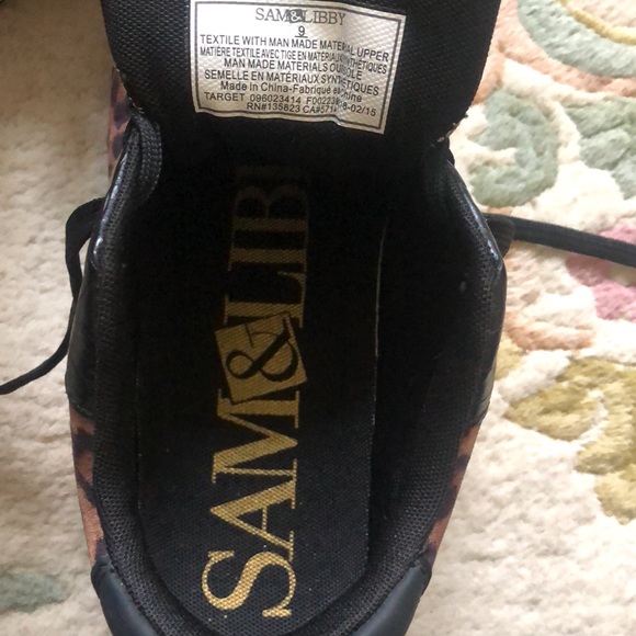Sam & Libby Dawson leopard cheetah print sneakers - Picture 7 of 9